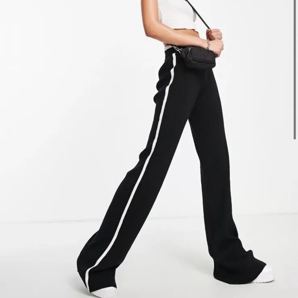 4th and Reckless ribbed knit SET top and bottom XS black and white SUPER SOFT - Picture 11 of 16